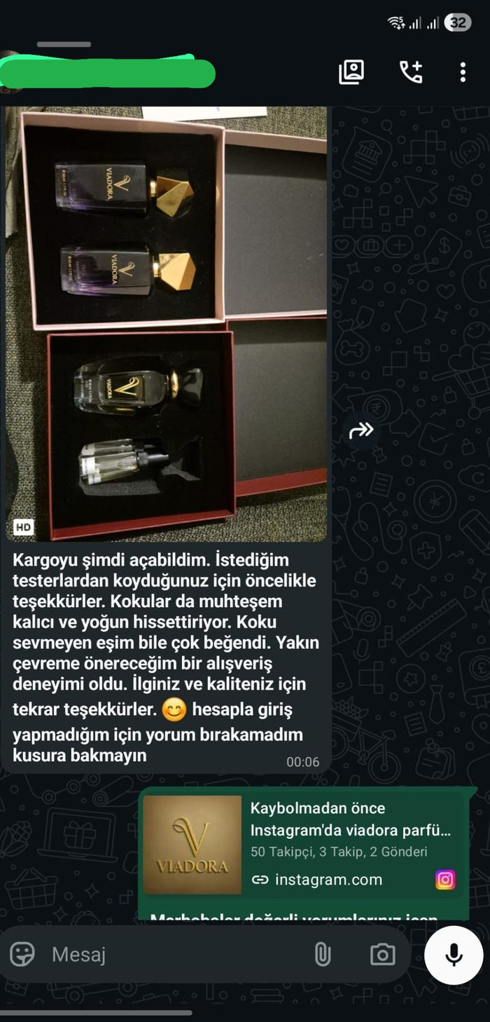 Müşteri WhatsApp yazışması