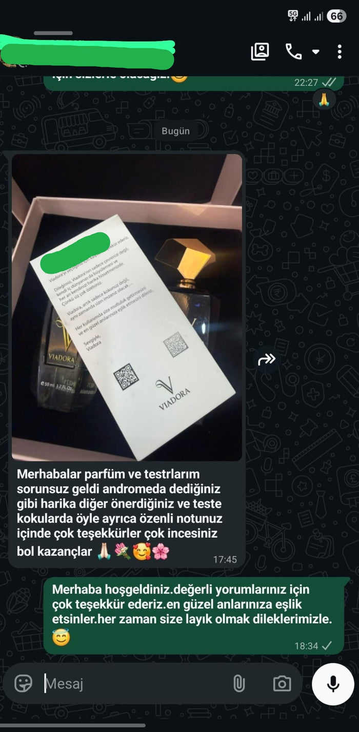 Müşteri WhatsApp yazışması