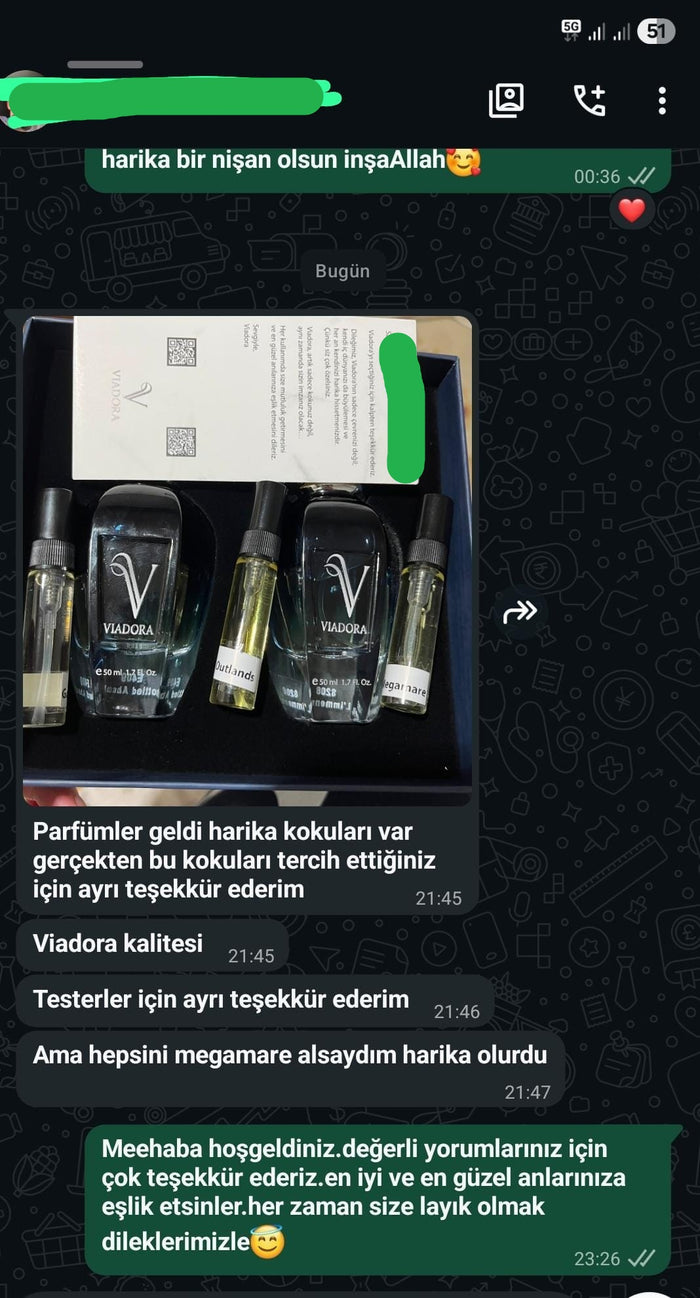 Müşteri WhatsApp yazışması