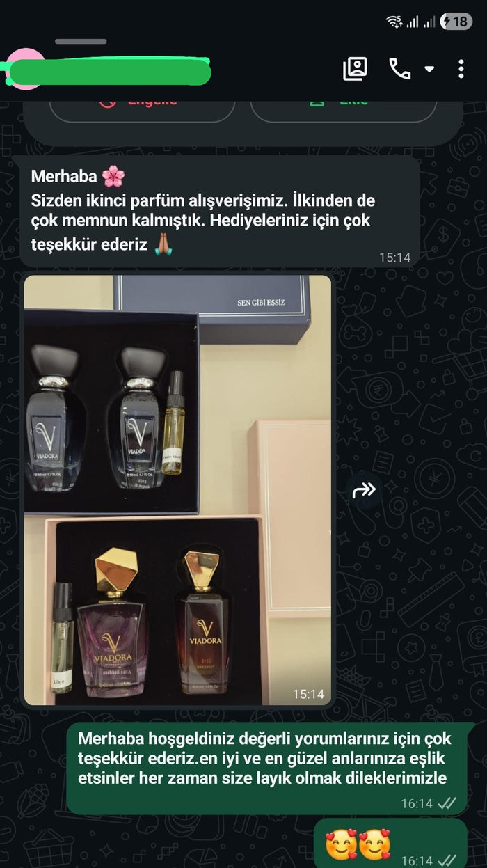 Müşteri WhatsApp yazışması