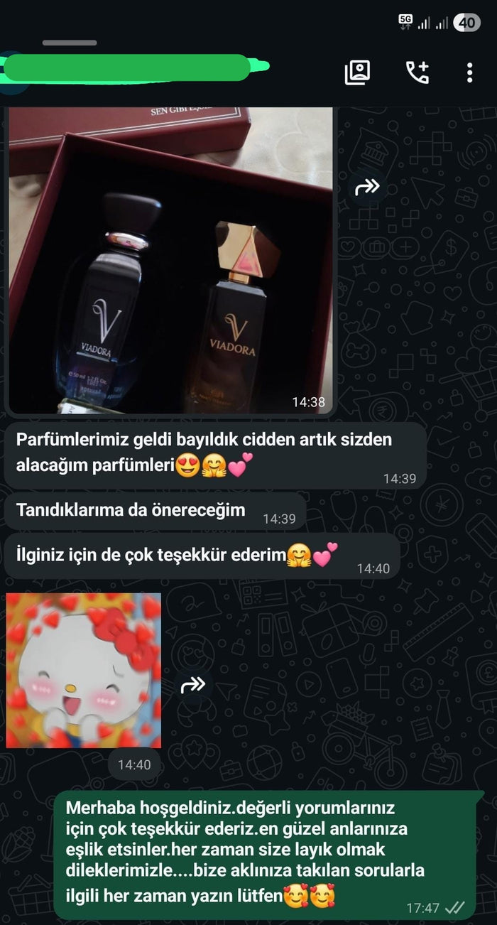 Müşteri WhatsApp yazışması
