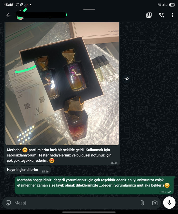 Müşteri WhatsApp yazışması