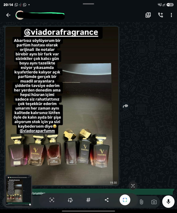 Müşteri WhatsApp yazışması