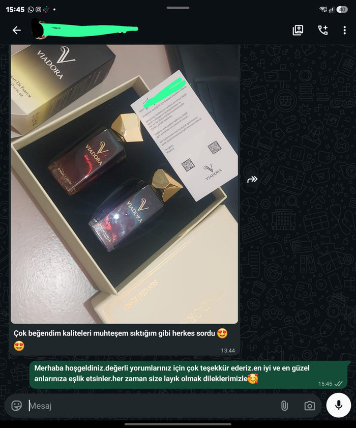 Müşteri WhatsApp yazışması